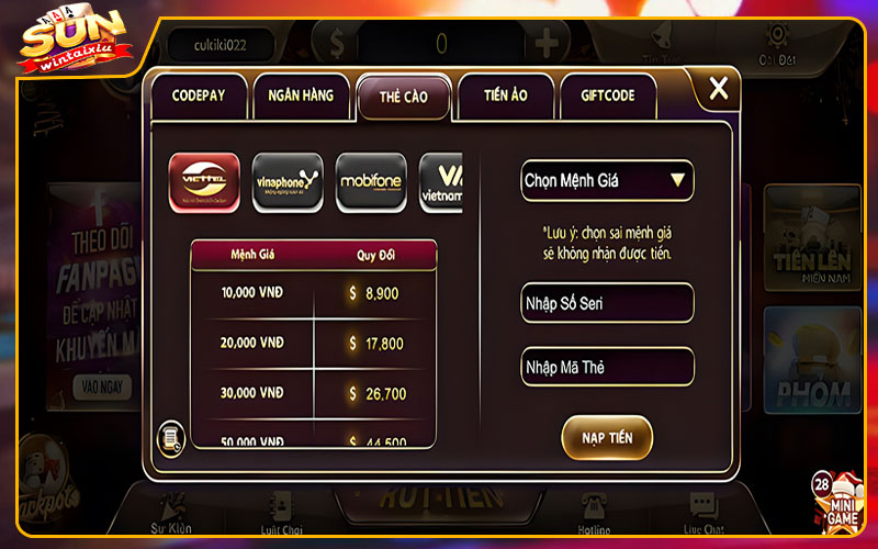 Hướng Dẫn Nạp và Rút Tiền Trong Game Tài Xỉu Tiền Ảo: Các Bước Đơn Giản, Dễ Thực Hiện