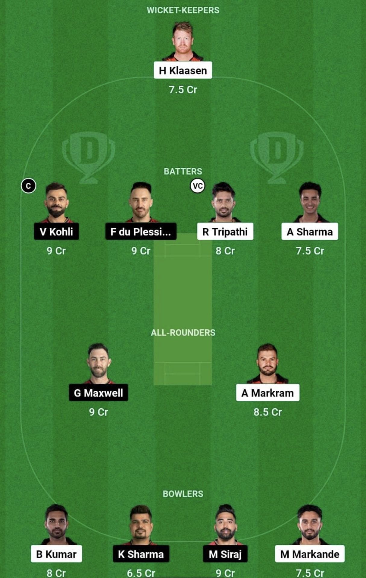 IPL Dream11 Prediction SRH vs RCB - Win Big with Expert Team Tips Today!