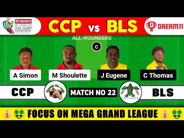 Ccp vs bls dream11 prediction tricks? Learn quick forecasts to score big!