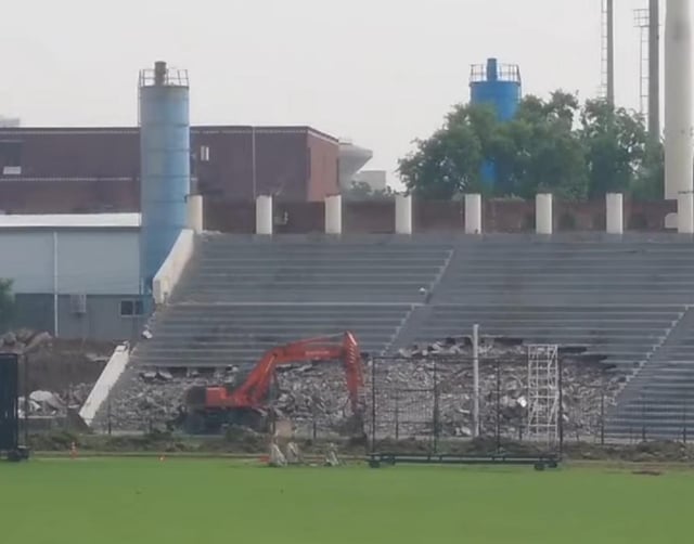 gaddafi stadium pitch report latest news on ground maintenance work